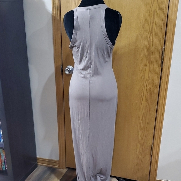 SKIMS Gray Halter Sheath Maxi Dress - Picture 5 of 6